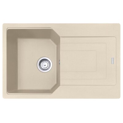 Franke Urban UBG 611-78 GSC Zlewozmywak granitowy jednokomorowy 78x50 cm beżowy 114.0687.269
