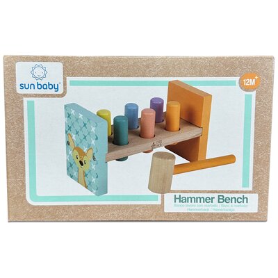 Sun Baby Zabawka drewniana wbijanka Hammer Brench E01.057.1.1