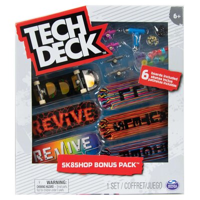 Tech Deck zestaw Sk8Shop 6 deskorolek Bonus Pack Revive + akcesoria
