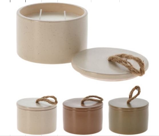 Koopman, Świeca w porcelanie boho, 660 g