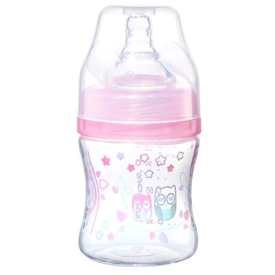 BabyOno butelka antykolkowa szerokootworowa różowa 120 ml [402/02] 1147093