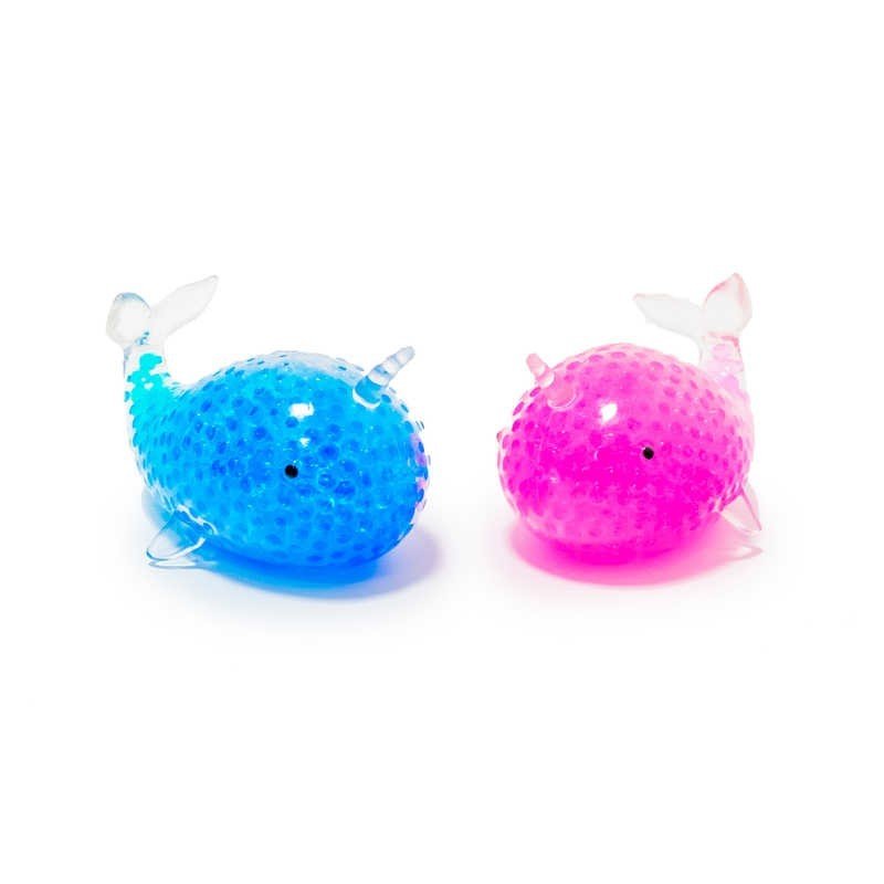 Narwal Gniotek z kuleczkami 16cm - Squeeze Beaded Narwal