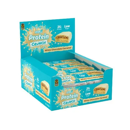 Applied Nutrition - Applied Protein Crunch Bar, Biała Czekolada Karmel- 12 batonów