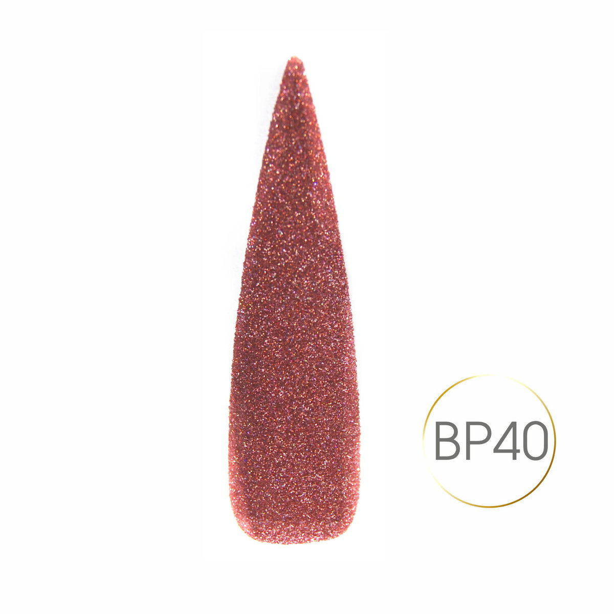 Brokatowy Pył - Bp40 Zgaszony Róż Hologram