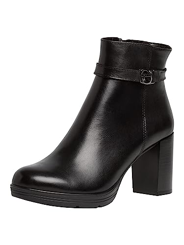 Tamaris Damskie botki 1-1-25014-41, czarny, 40 EU