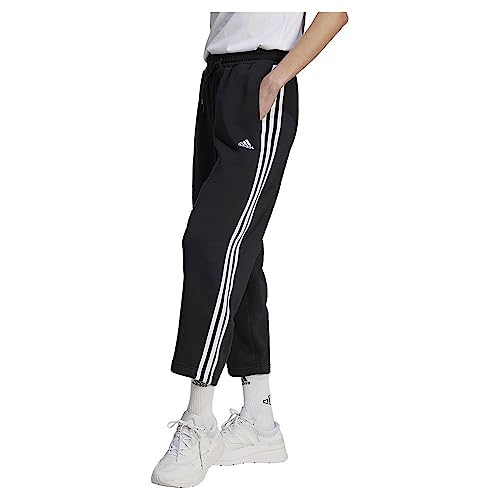 adidas Damskie spodnie polarowe Essentials z 3 paskami z otwartym obszyciem