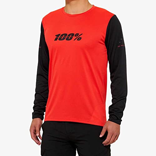 100% L40028-00011_196261013238 Rękawiczki unisex dla dorosłych, czerwone/czarne, M