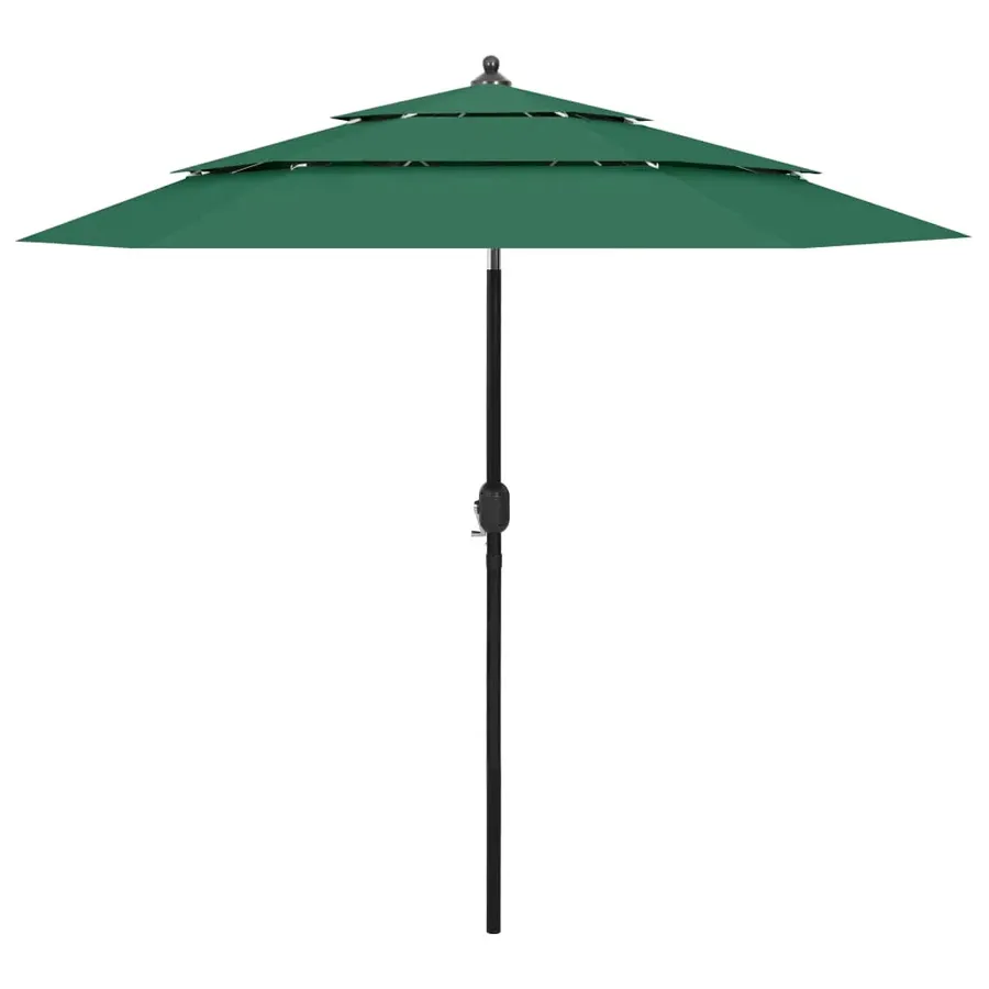 Edinos Zielony parasol ogrodowy trzypoziomowy C9-L10