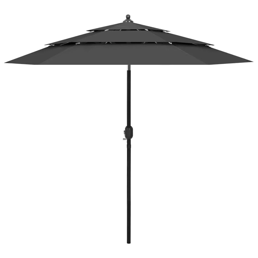 Antracytowy parasol ogrodowy M7-B31