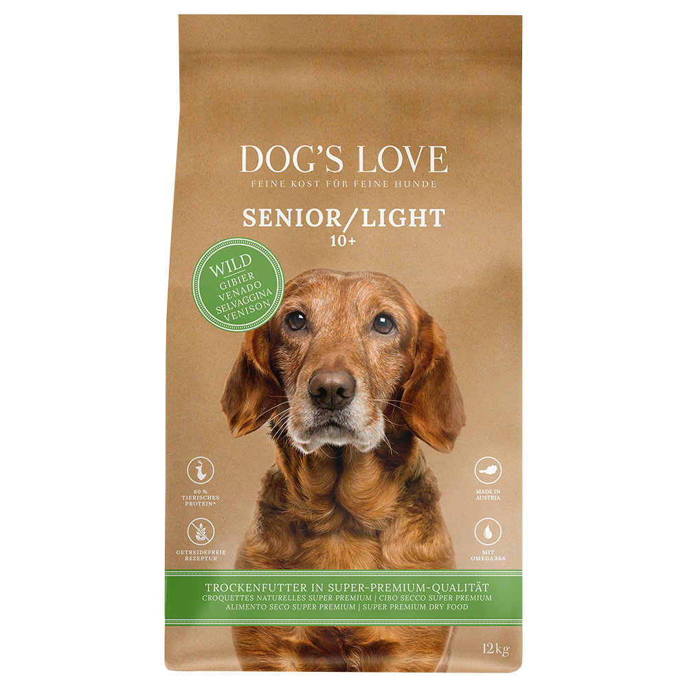 Dog´s Love Senior/Light, dziczyzna - 12 kg