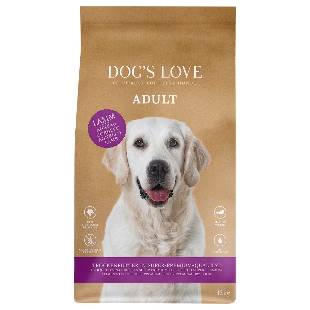 Dog´s Love Adult, jagnięcina - 12 kg