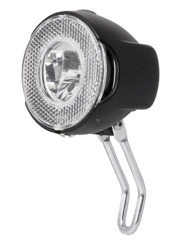 DeOne, Lampka rowerowa, HL-DE064 LED 1W, czarny, przednia