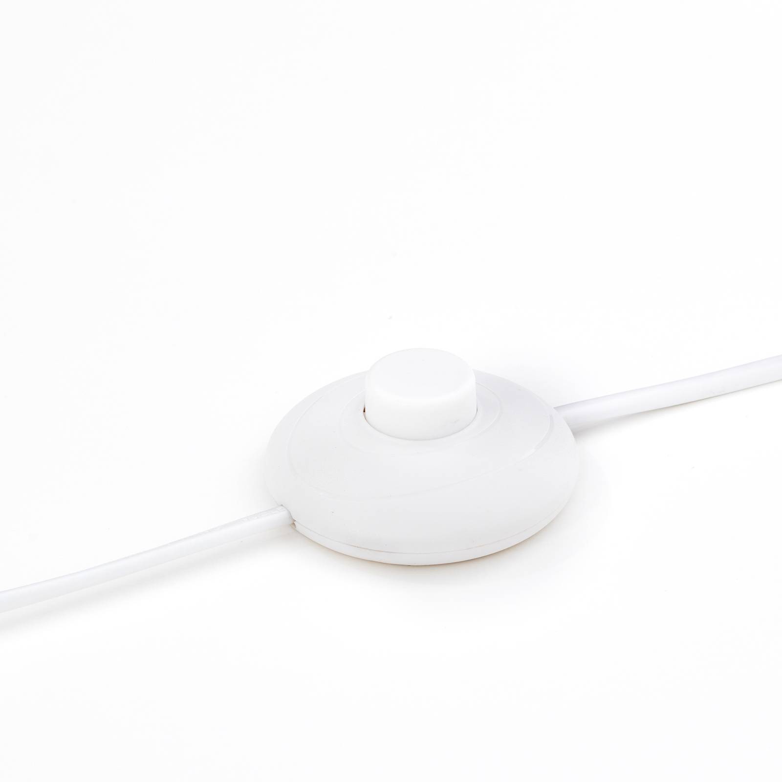 Brilliant Lampa stojąca June z kartonowym kloszem, biała