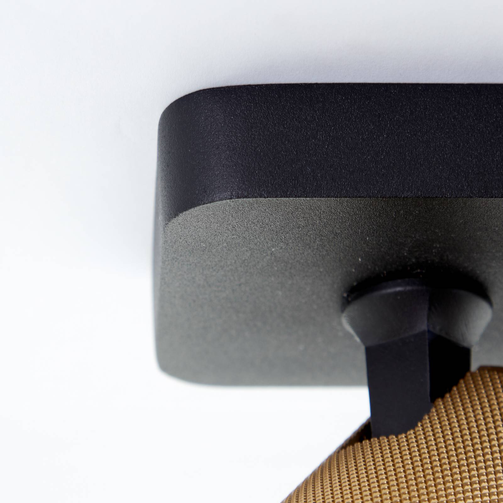 Brilliant Kinkiet Marty piaskowy/złoty/czarny 3-pkt.