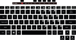 Zebra keyboard, FR
