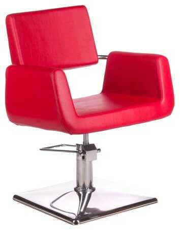 Fotel fryzjerski Vito BH-6971 czerwony