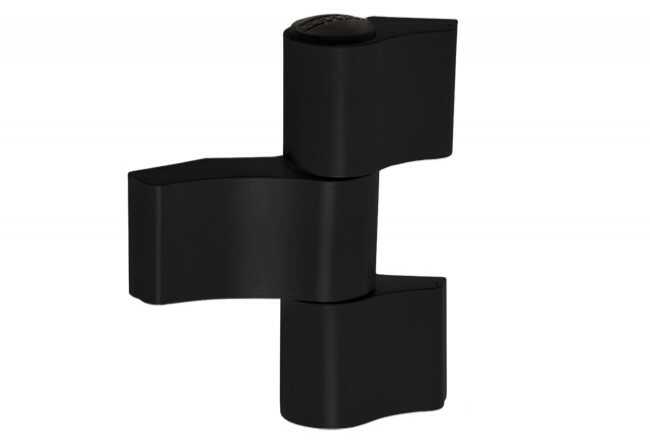 Zawias WALA WX 80104575 3-skrzydełkowy niesymetryczny L-67 czarny