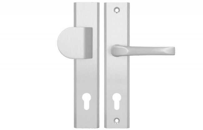 Pochwyt-klamka Axa NIAGARA ++ 92 WB, kolor F6 - stal nierdzewna (grubość drzwi 74-83 mm)