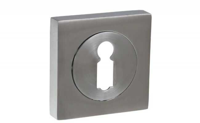 Szyld do klamki GABI chrom/satyna na klucz