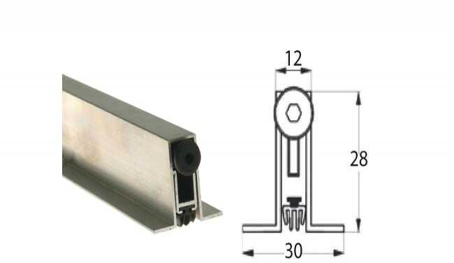 Listwa opadająca ALETTE A 1230 mm z podporą