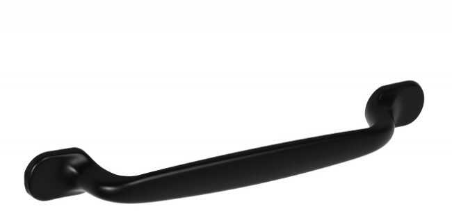 Uchwyt meblowy ŁAPKA (rozstaw: 96 mm), czarny