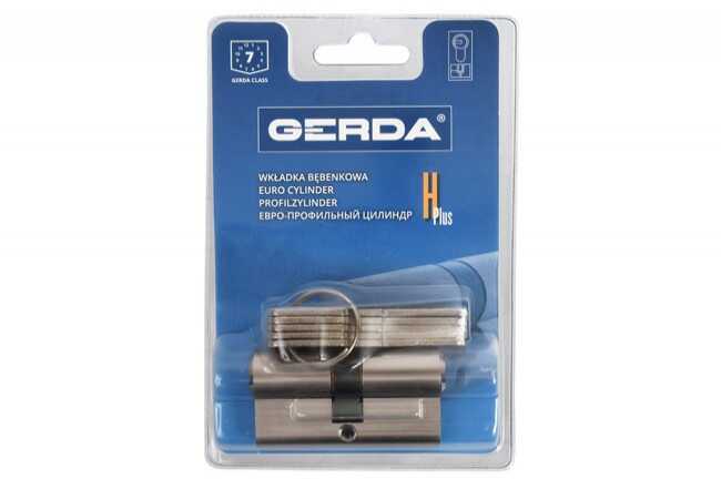 Wkładka Gerda H Plus 30/45 nikiel satyna, blister