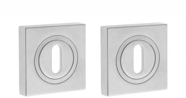 Szyld kwadratowy GAMET PLT-25-N-08-KW na klucz, chrom/satyna