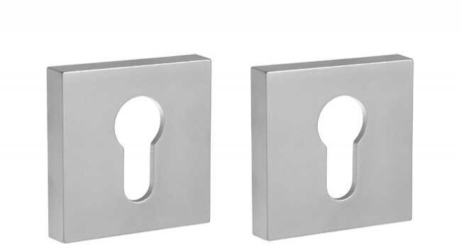 Szyld kwadratowy GAMET PLT-26-Y-08-KW, na wkładkę, chrom/satyna