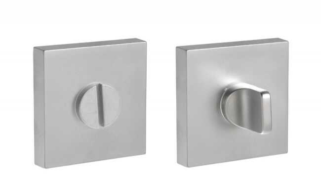 Szyld kwadratowy GAMET PLT-26-WC-08-KW, blokada WC, chrom/satyna