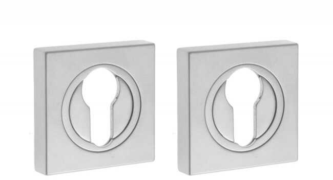 Szyld kwadratowy GAMET PLT-25-Y-08-KW, na wkładkę, chrom/satyna