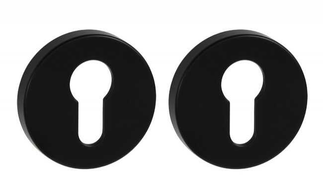 Szyld okrągły GAMET PLT-26-Y-LPM30 na wkładkę, czarny