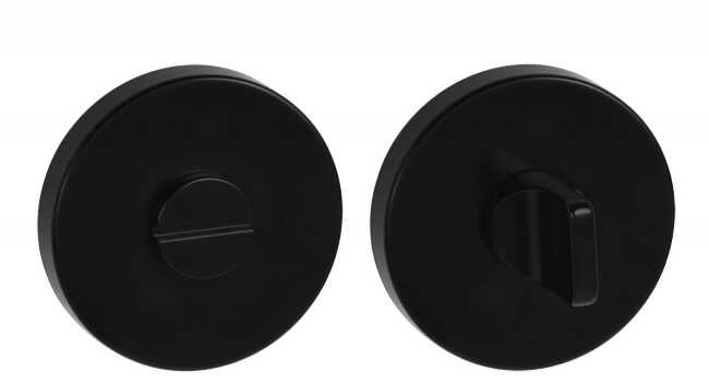 Szyld okrągły GAMET PLT-26-WC-LPM30, blokada WC, czarny