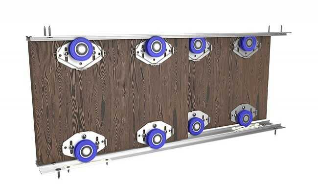 Zestaw do drzwi przesuwnych Mantion Mitra 1200 mm (skrzydło do 45 kg, min.16 mm)