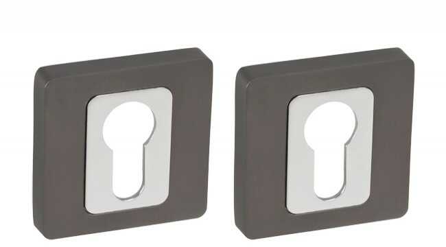 Szyld krótki kwadratowy wkład MADERA grafit/chrom