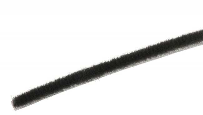 Szczotka uszczelka przeciwkurzowa samoprzylepna szara 4,8x4 mm 3P1L GR (100 mb)