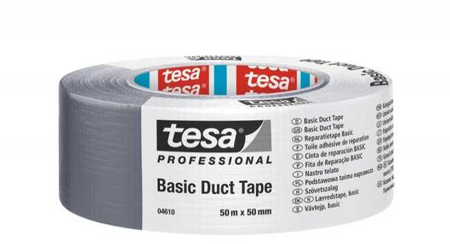 Taśma naprawcza Tesa Basic szara długość 50 m, szerokość 50 mm