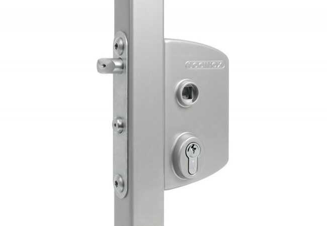 Zamek antypaniczny Locinox LPKQ, na profil 40 i 60 mm, srebrny (ZILV)