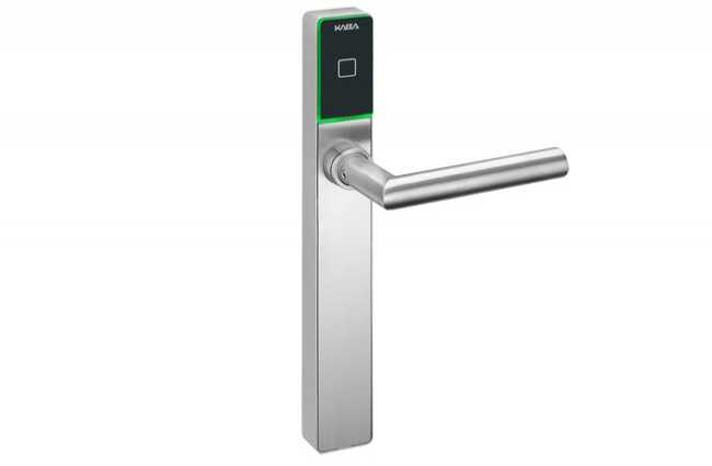 Klamka elektroniczna dormakaba C-Lever K6 pro, rozstaw 90 mm, (trzpień 8 mm, drzwi do 63 mm)