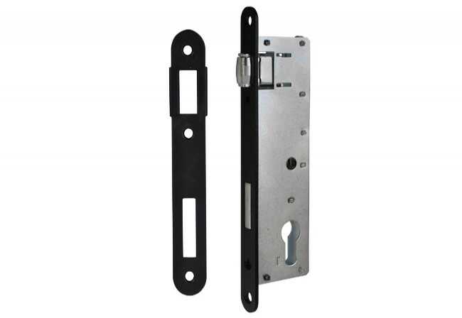 Zamek wpuszczany wąski 72/34 rolka