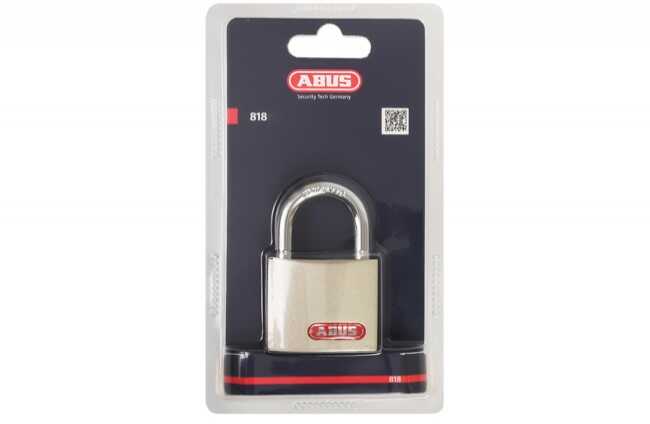Kłódka stalowa ABUS 818/50, 3 klucze nawiercane