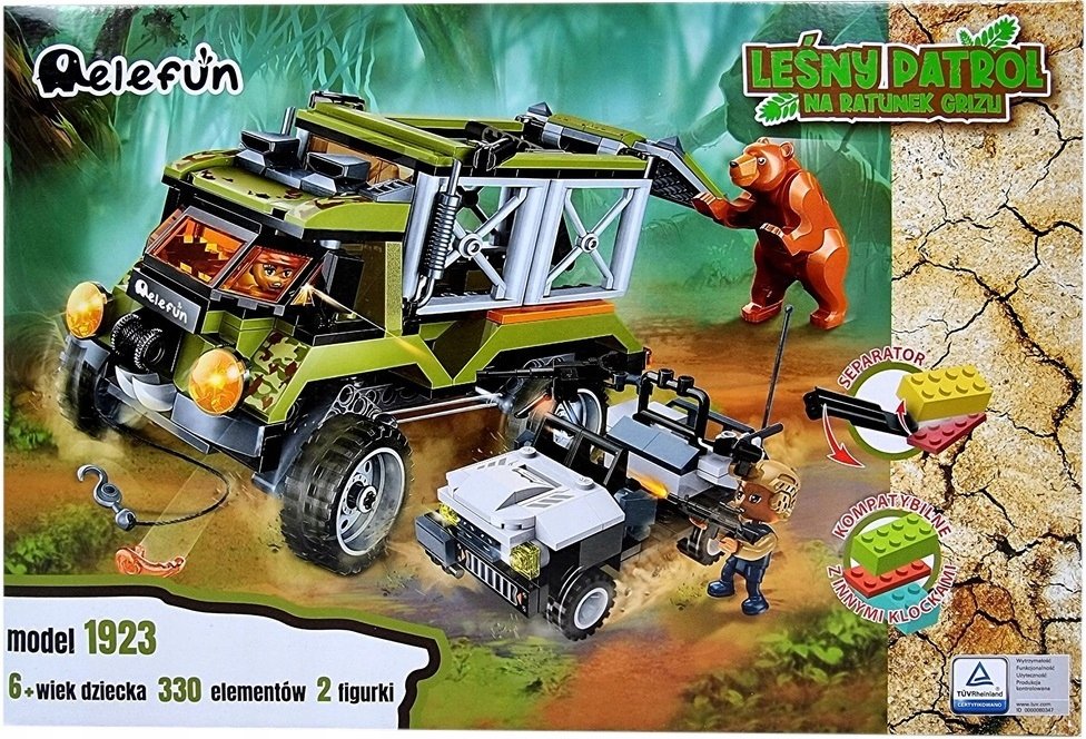 Elefun Klocki Leśny Patrol Na Ratunek Grizli 1923
