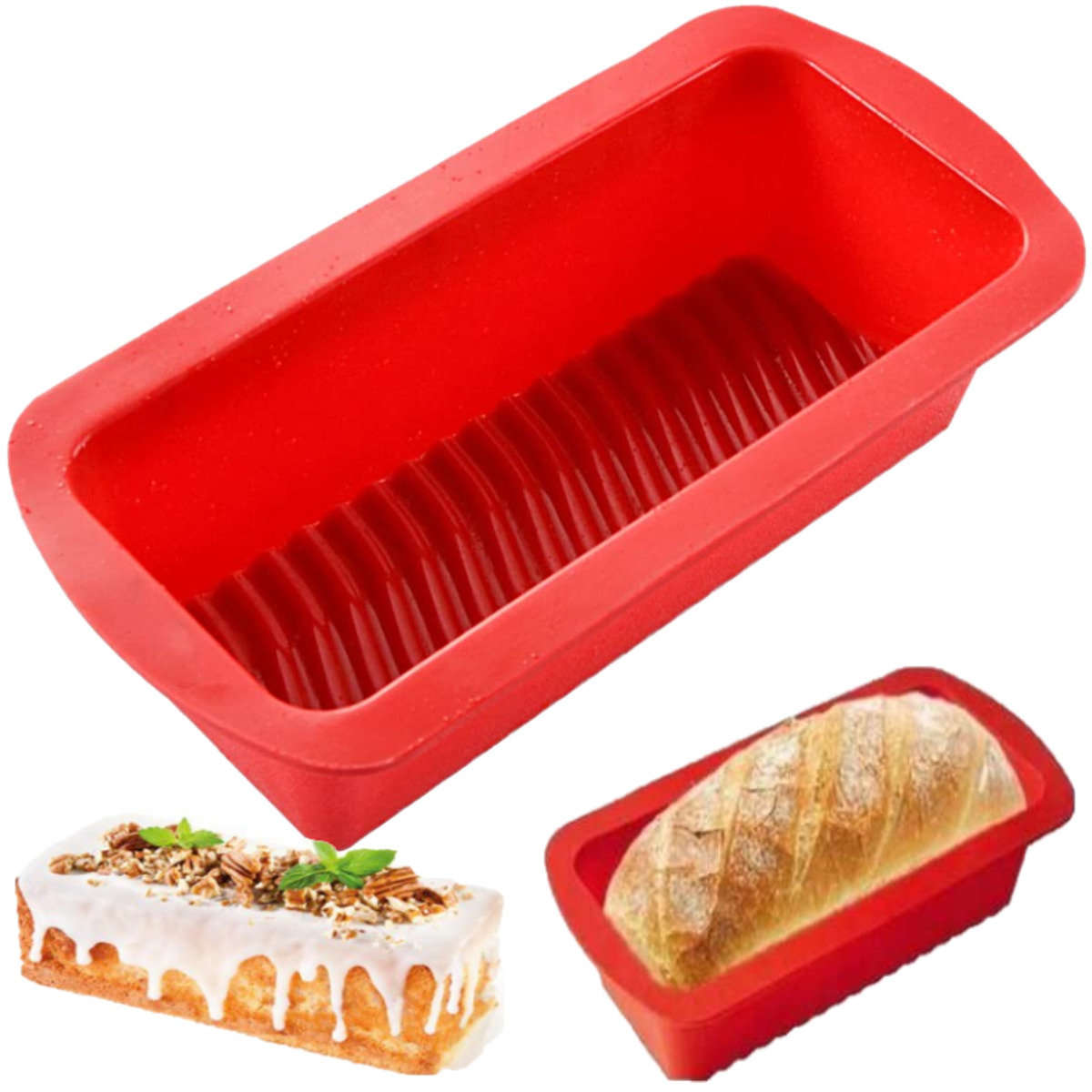 Silikonowa Forma Ciast Keksówka Chleb Pasztet
