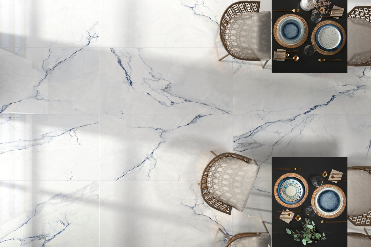 Gres Alba-Pul Azul Glossy Rect 58,5X118,5 Emigres