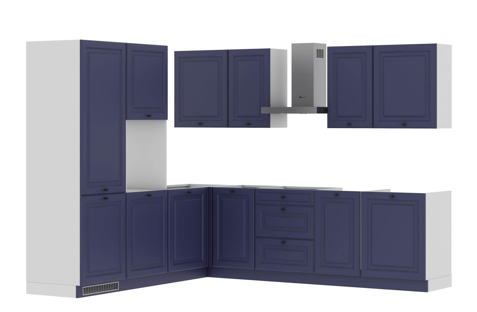 Zestaw Mebli Kuchennych Matera 240X270 L/P Granatowy Mat