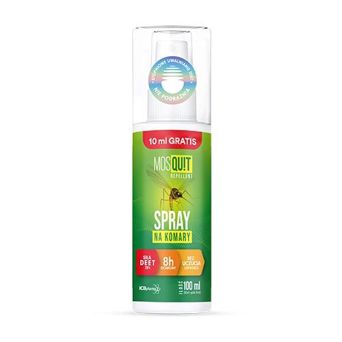MosQuit Repellent Spray na komary, 100ml - !!! WYSYŁKA ZA 0 ZŁ PRZY ZAKUPACH POWYŻEJ 49 ZŁ !!!