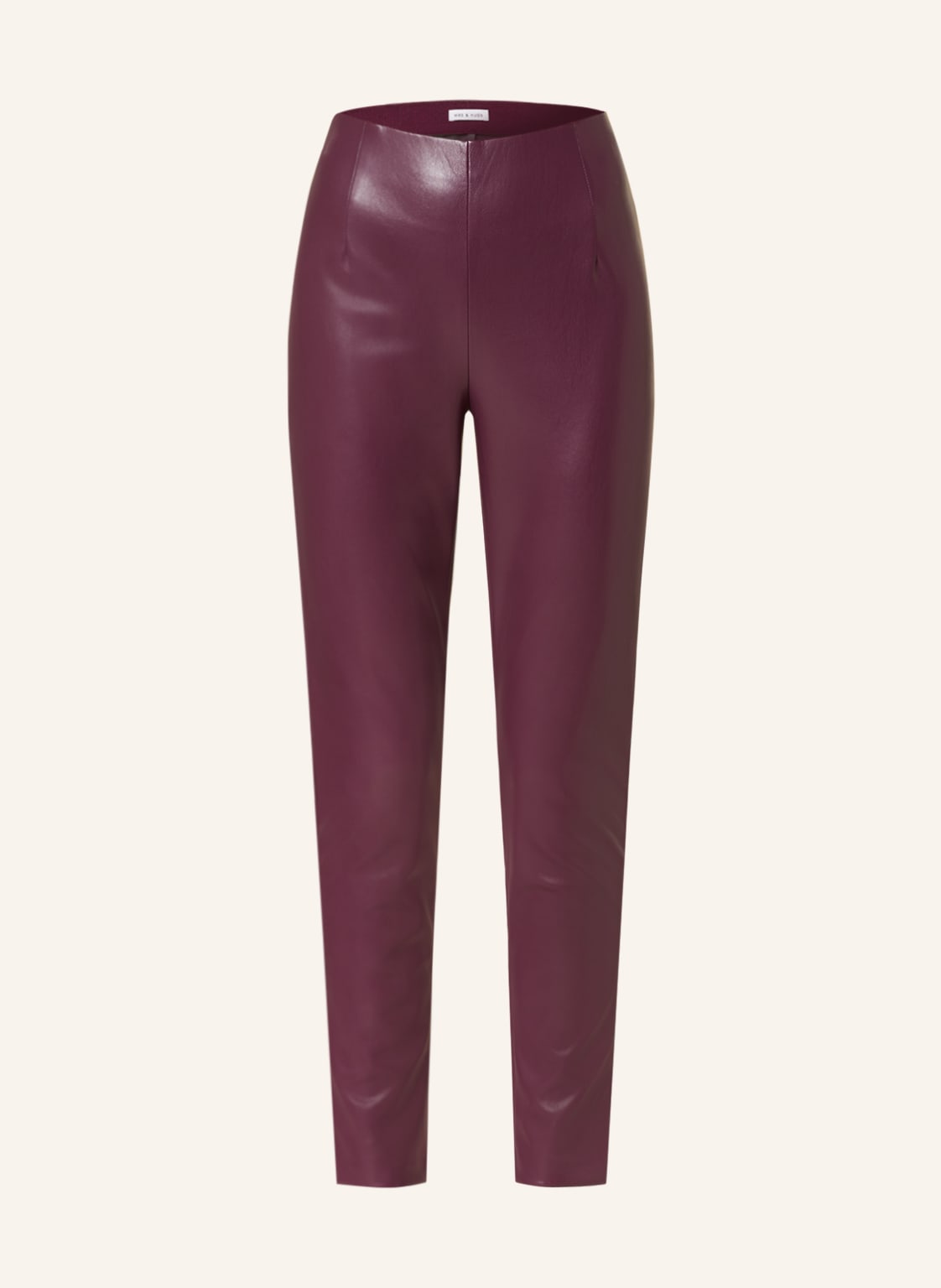 Mrs & Hugs Legginsy Z Imitacji Skóry violett