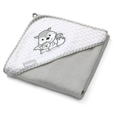 BabyOno 346/03 Okrycie kąpielowe bambusowe z kapturkiem SZARE 100/100 ręcznik kąpielowy 45798