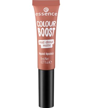 Essence COLOR BOOST - MAD ABOUT MATTE LIQUID LIPSTICK - Matowa pomadka w płynie - 01 - DUSTY ROMANCE ESSMWPL-WPL