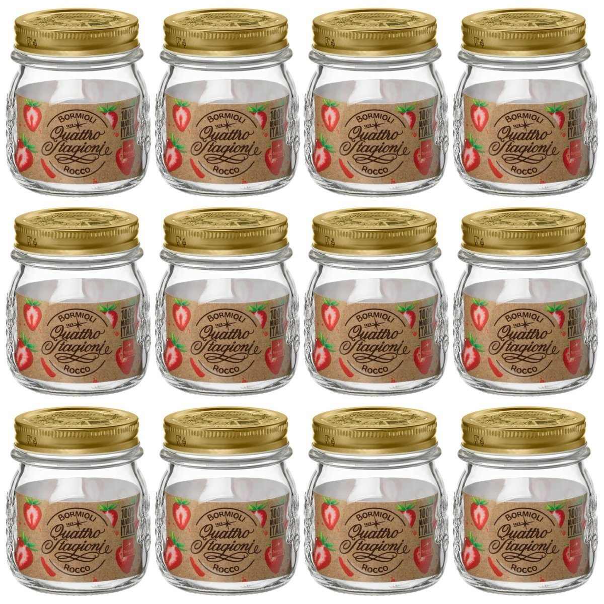 12x Słoik Bormioli Rocco Quattro Stagioni 250 ml