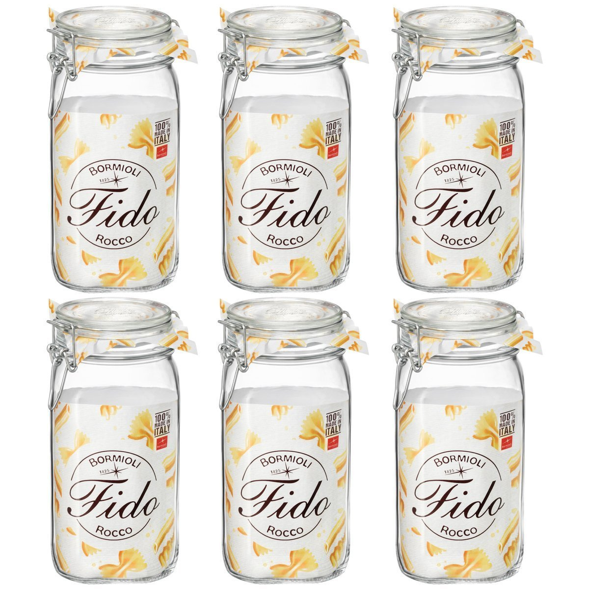 6x Słoik Bormioli Rocco Fido 1,5 l